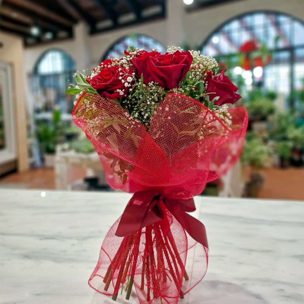 Μπουκέτο με Τριαντάφυλλα Ecuador Εκουαδόρ Κόκκινα The Garden Store Λαμία
