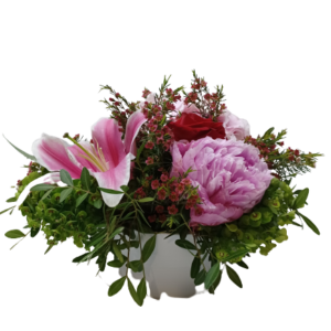Ανθοσύνθεση σε Κασπώ με Λουλούδια Εποχής Μεσαία The Garden Store Λαμία