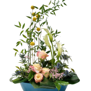 Ανθοσύνθεση σε Κασπώ με Λουλούδια Εποχής Μεγάλη The Garden Store Λαμία